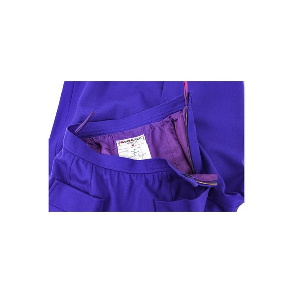 Yves Saint Laurent Rive Gauche Pencil 40 Purple - Picture 3 of 4